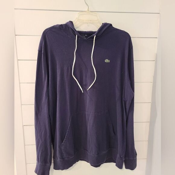 Lacoste cotton pullover hoodie - Picture 1 of 4